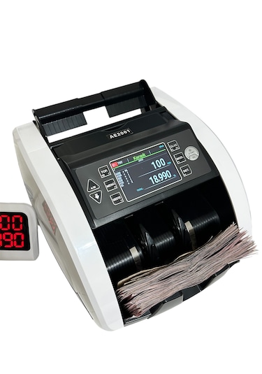Ae2001 5 Ülke Karışık Para Sayma Makinesi Tl-dolar-euro-sterlin-suriye Lirası