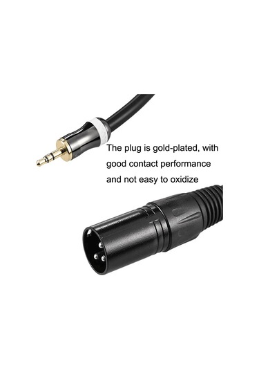 3.5mm - Caron Erkek Ses Kartı Mikrofon Ses Kablosu, Uzunluk: 1.5m