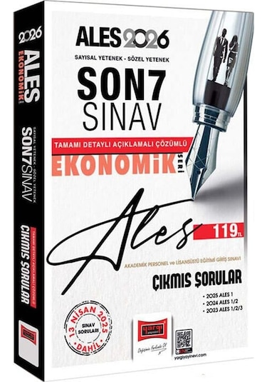 Yargı 2026 Ales Ekonomik Seri Son 7 Sınav Çıkmış Sorular