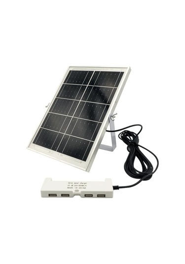 Motion003 6v 6w Güneş Enerjili Şarj Şeridi 4 Usb Portlu 600 800ma Çıkışlı 5 Metre Kablo