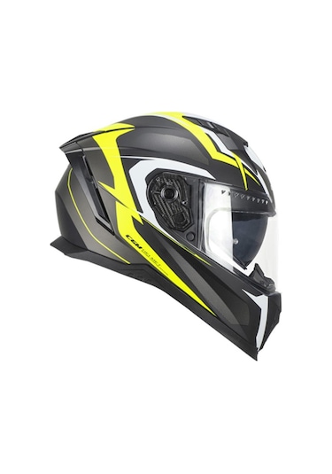 Cgm 311G Blast Sport Kapalı Kask Mat Siyah Sarı