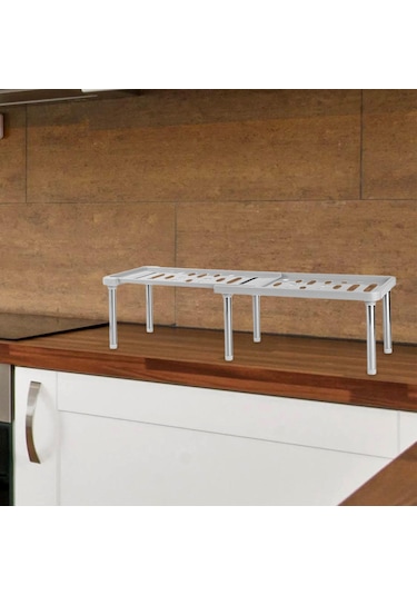 Suntek Genişletilebilir Dolap Düzenleyici Raf Ev Gri