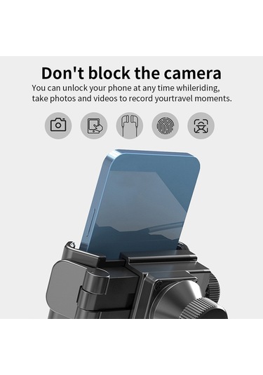 Odier Bisiklet Telefon Tutacağı Çabuk Açılan Kilitleme Tek Siyah