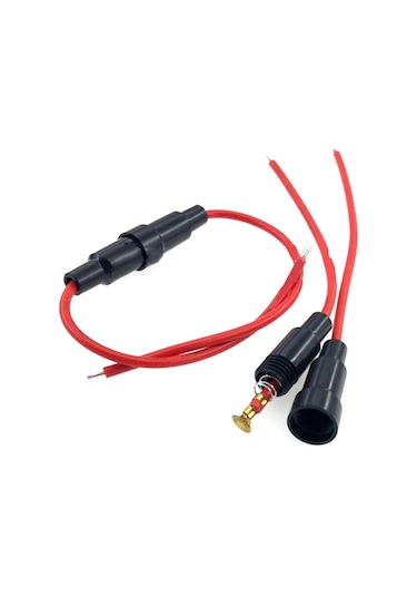 10 Adet Sigorta Tutucu 2.4mm 22awg Tel 6x30mm Hızlı Darbe