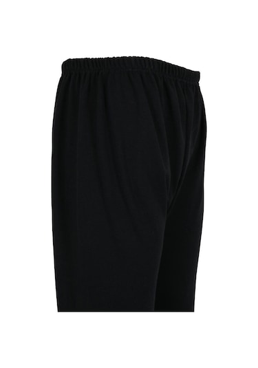 Kışlık İçlik Tayt Battal Paça Lastikli Siyah Rar01089 001