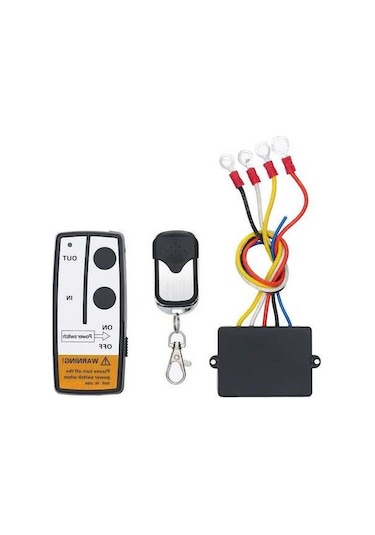 Moly 12v Elektrikli Vinç Kontrolörü + 2 Uzaktan Kumanda, 50ft Mesafe, Pil Dahil, Glass Temizleyici Seti