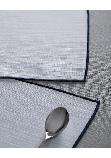 Nostang 2'li Amerikan Servis - Beyaz/lacivert 8684427148600 Çok Renkli