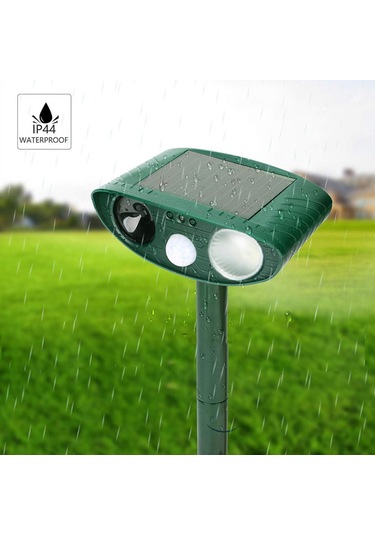 Singree Güneş Enerjili Ultrasonik Hayvan Kovucu - Kızılötesi Kuş Ve Böcek Savar Yükseltilmiş Flaş Modeli 112 Karakter