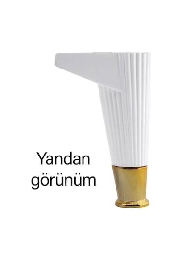 Golden Ayak 15 Cm Beyaz Altın Gold Mobilya Kanepe Sehpa Ünite Koltuk Ayağı Baza Ayak Ayakları