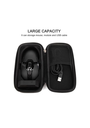 Suofeng Logitech G903/g900 Oyun Fare İçin Eva Sert Kasa, Darbe Ve Suya Dayanıklı, Kabloları Saklamak İçin Ağızlı Cep, Taşınabilir Taşıma Çantası Siyah