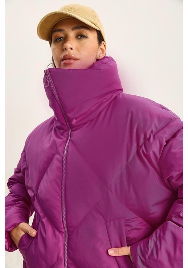 Shade Kadın Oversize Şişme Mont 10191065 - Fuşya