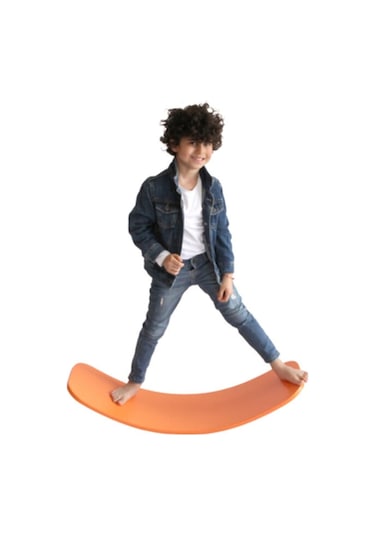 Woodnjoy Wood & Joy Doğal Ahşap Denge Tahtası Turuncu