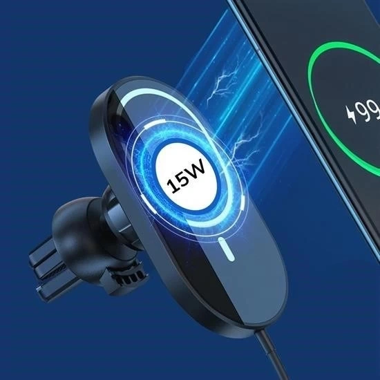 İpek Yıldızı 15w Mıknatıslı Takılabilen Hızlı Şarj Tüm Cihaz Ve Araçlara Uyumlu Araç İçi Şarj Cihaz