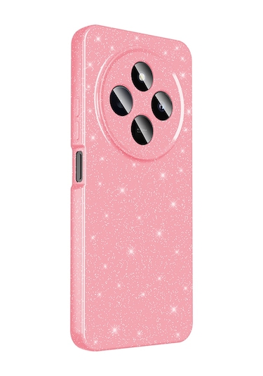 Redmi 14c 4g Kılıf Kamera Korumalı Simli Lüks Tchs Koton Kapak - Siyah Siyah