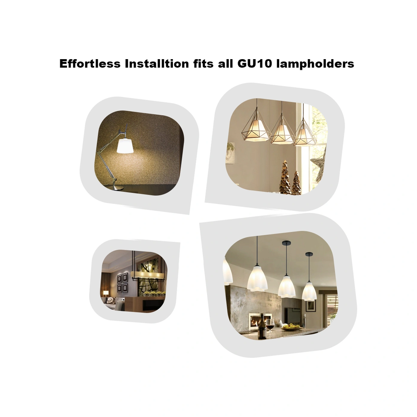 Youmex Gu10 220-240v 7w Led Işık Ampülü, 2800-3500k Sıcak Beyaz, 500-600lm, 270 Derece Açılı, 30.000 Saat Ömür, İç Mekan Kullanıma Uygun