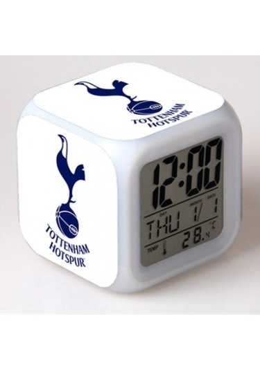 Besthome1 Küçük Boy Mini Led Stitch Anime Dijital Çalar Saat - 7 Renkli Led Işık, Gece Lambası Ve Termometre