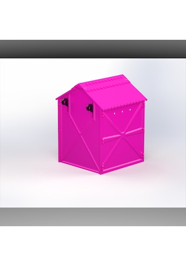 Plastik Kuş Yuvalığı Demonte 15x15x20 Pembe