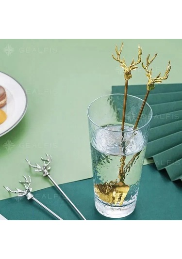 Xindoker Paslanmaz Çelik Uzun Saplı Karıştırma Kaşığı - Hediye Paketli 20 Cm Diğer