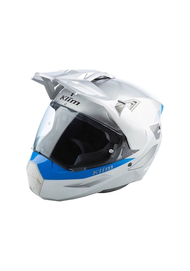 Klim X1 Alpha Carbon Concept Korumalı Adv Motosiklet Kaskı Beyaz Mavi Mavi