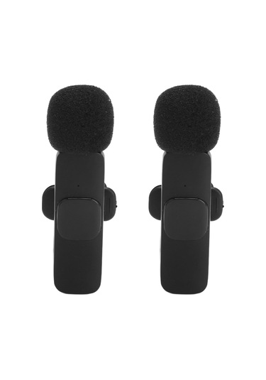 Kosona 2 Transmitterli Kablosuz Lavalier Mikrofon, Akıllı Gürültü Azaltma, 3.5mm Bağlantı, 8 Saat Süre, Canlı Yayın/vlog İçin Batarya Dahil