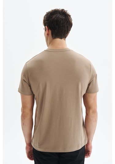 Arma Erkek Regular Fit Yazı Baskılı Süprem Bisiklet Yaka Tişört Y29344472702 Gri-bej G8 Gri