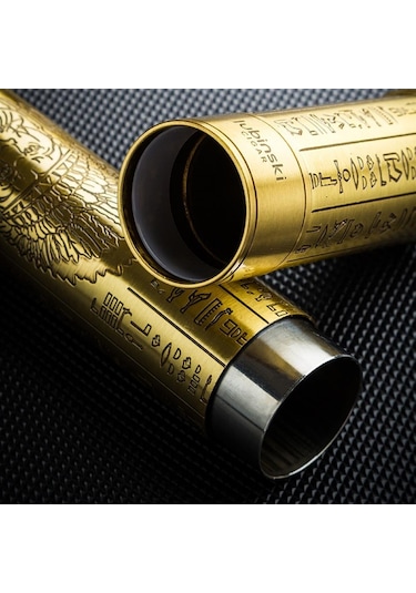 Lubinski Puro Saklama Silindiri Çelik Tüp Kılıf Gold İşleme 60 Ring