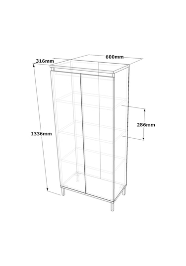 Robin Home Gloria Çok Amaçlı Dolap Banyo Dolabı Mutfak,Ofis,Kiler (484879304) Bej