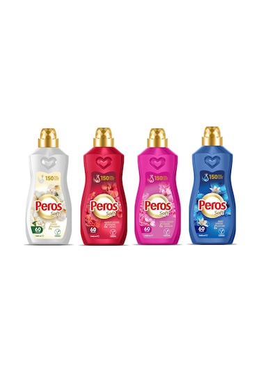 Peros Soft 1440 Ml Konsantre Yumuşatıcı 4 Lü Karma Set 4'lü Set