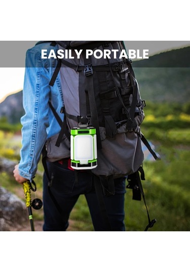 Xuweiwei Yeşil Kamp Lambası Ayarlanabilir Parlaklık 5 Aydınlatma Modu Toz Su Geçirmez Ip54 Kampçılık Acil Durum Yeşil