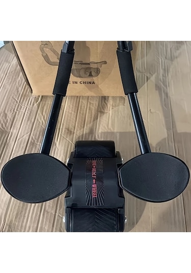 Maxaccess Yeni Otomatik Geri Dönen Mekik Çarkı Dizlik Ve Dirsek Desteği Siyah Evde Karın Kası Egzersiz Aleti