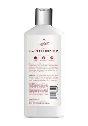 Cremo 2in1 Heritage Red Şampuan ve Saç Kremi 473ML