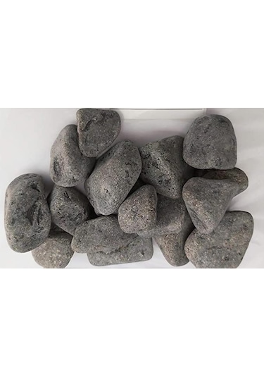 Siyah Bazalt Taşı 2 KG Siyah Bazalt Dolomit Taşı