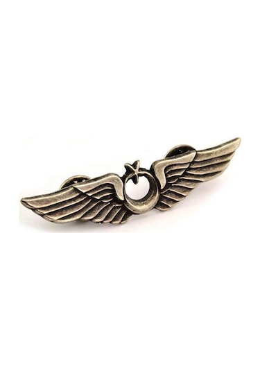 Pilot Bröve Rozet Büyük Nikel Oksit 60 Mm Çok Renkli