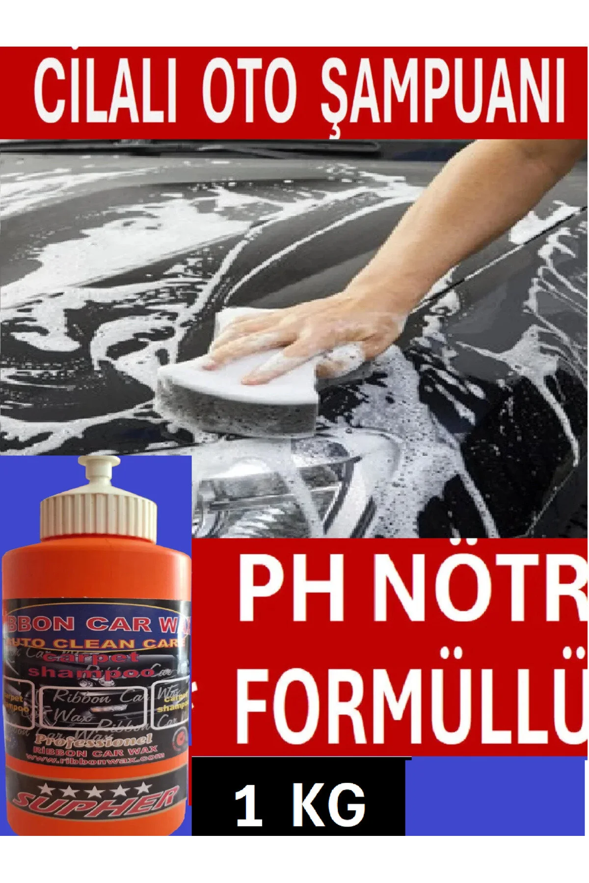 Rb Carpet Ph Nötr Formüllü Cilalı Oto Yıkama Şampuanı 1 Kg