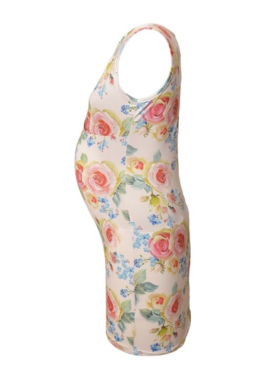 Luvmabelly Maternity 5501 Çiçekli Lohusa Emzirme Elbise-çok Renkli