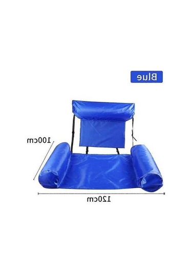 Bloomnest Yüzme Havuzu Plaj Su Hamağı Hava Yatağı Şezlong Yüzen Uyku Minderi Katlanabilir Şişme Hava Yatağı Yatak Sandalye Mavi - Çocuklar İçin Güvenli Ve Dayanıklı Mavi