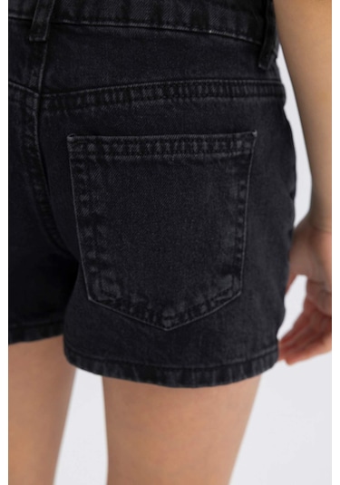DeFacto Kız Çocuk Mom Fit Jean Şort D1712A824SMNM36