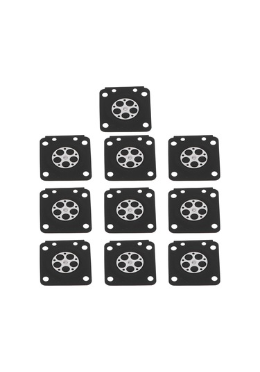 Teltree Zama Ms210-ms2500 Orman Kesici Karbüratör Diaphragma Tampon Seti 10 Adet - Dayanıklı Gümüş+demir Malzeme, Hızlı Tamir