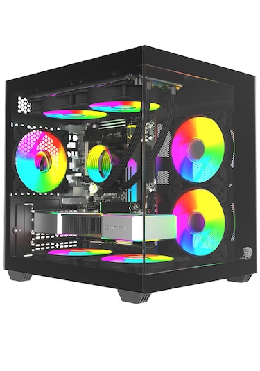 Gameline Hıper V1 3x Rgb Fanlı Usb 3.0 Gaming Bilgisayar Kasası Siyah