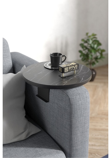 Yan Sehpa Ayarlanabilir Tepsi Dekoratif Modern Tepsi Koltuk Sehpası Bendir Çok Renkli