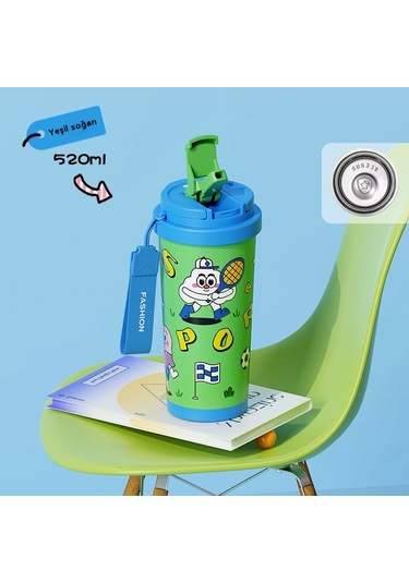 Kahve Fincanı Seramik Astar Hafif Lüks Yüksek Değerli İns Kızlar Taşınabilir 316 Paslanmaz Çelik Araba Termos Bardaklar Toptan 362 Çift İçecek Paslanmaz Çelik Yeşil Soğan