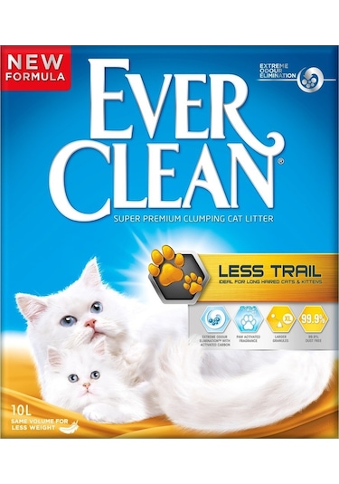 Ever Clean Less Trail Patilere Yapışmayan Kalın Taneli Topaklaşan Kedi Kumu 2 x 10 L