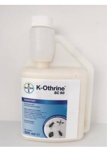 K Othrıne Bayer 500 Ml K-Othrine Sc 50 Kokusuz Bit Pire Hamamböceği Kene Tahtakurusu Ilacı