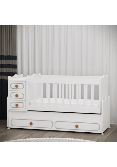 Garaj Home Yaren Yavrulu Beşik Beyaz