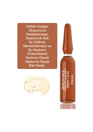 Beauty Face Vitamin C Ha Ampul Serum 6 x 2 ML