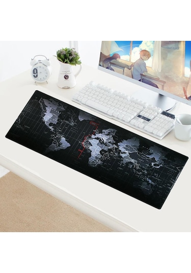 Appa Dünya 1 Oyuncu Mouse Pad 70X30 Cm Kaymaz Dikişli