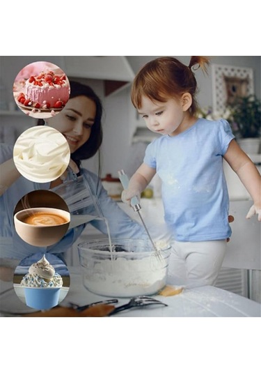 12 İnç Paslanmaz Çelik Yarı Otomatik Çırpma Teli, Lacivert Lacivert