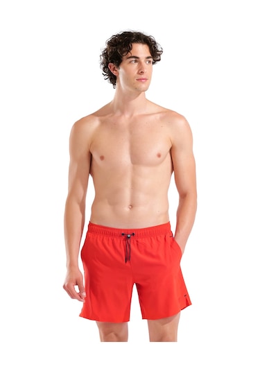 Arena Evo Beach Boxer Solid Erkek Kırmızı Deniz Şortu 010867400
