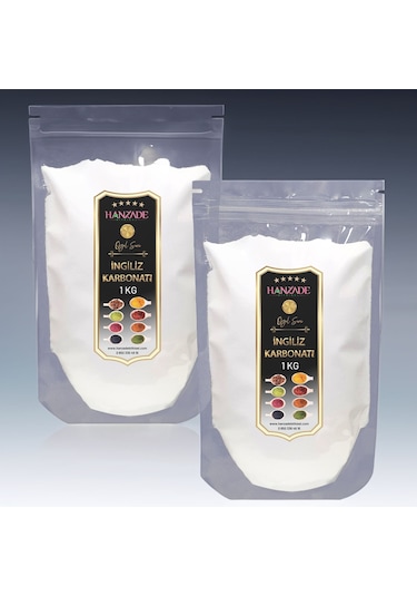 Hanzade Bitkisel İngiliz Karbonatı 2 x 1 KG