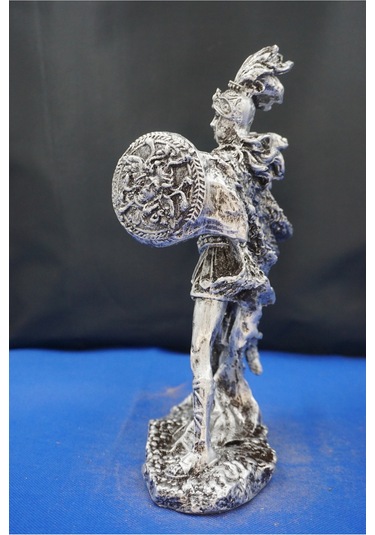 Athena Savaş Tanrıçası 26 Cm Mitolojik Heykel, Ev Dekor Ve Hediyelik Biblo Gümüş